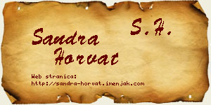 Sandra Horvat vizit kartica
